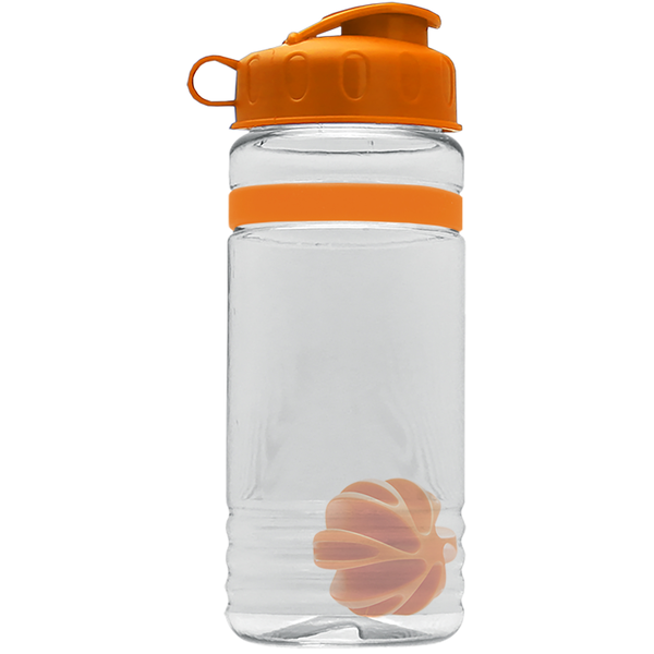 Grip Stripe Shaker Tritan™ Bottle, 20oz. - Flip Top Lid