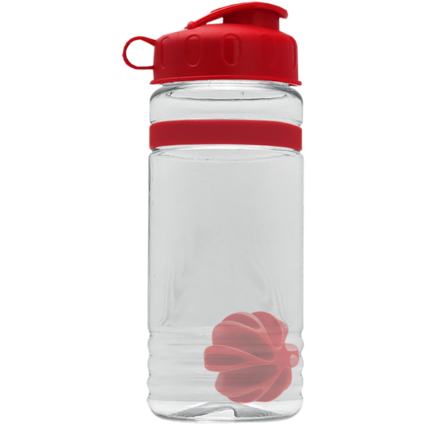 Grip Stripe Shaker Tritan™ Bottle, 20oz. - Flip Top Lid