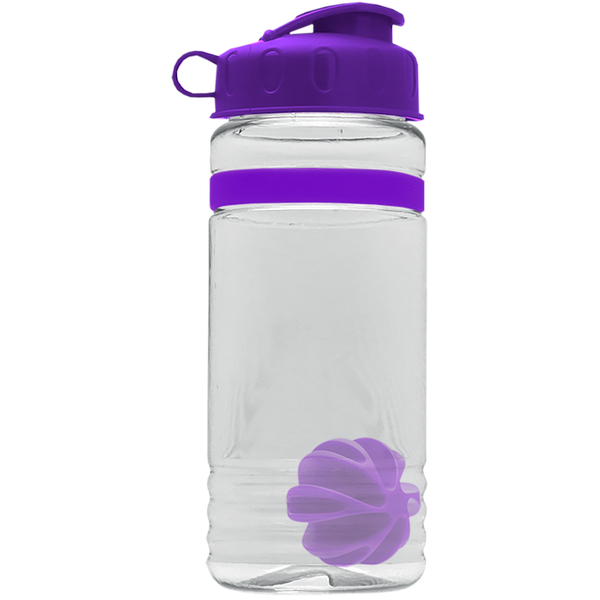 Grip Stripe Shaker Tritan™ Bottle, 20oz. - Flip Top Lid