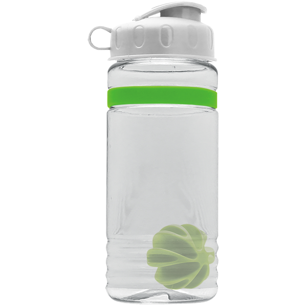 Grip Stripe Shaker Tritan™ Bottle, 20oz. - Flip Top Lid