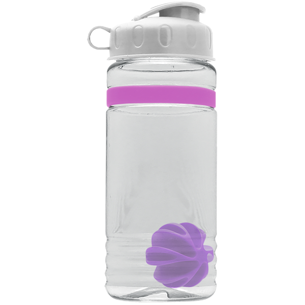 Grip Stripe Shaker Tritan™ Bottle, 20oz. - Flip Top Lid