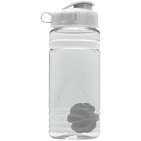 Grip Stripe Shaker Tritan™ Bottle, 20oz. - Flip Top Lid