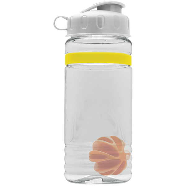 Grip Stripe Shaker Tritan™ Bottle, 20oz. - Flip Top Lid