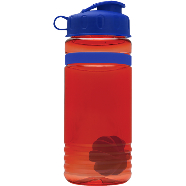 Grip Stripe Shaker Tritan™ Bottle, 20oz. - Flip Top Lid