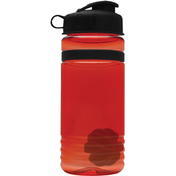 Grip Stripe Shaker Tritan™ Bottle, 20oz. - Flip Top Lid