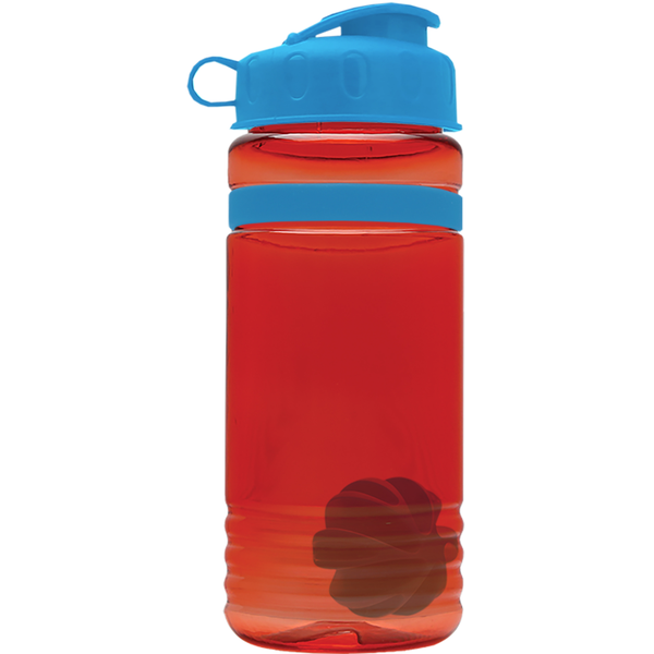 Grip Stripe Shaker Tritan™ Bottle, 20oz. - Flip Top Lid