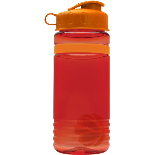 Grip Stripe Shaker Tritan™ Bottle, 20oz. - Flip Top Lid
