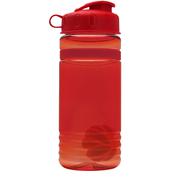 Grip Stripe Shaker Tritan™ Bottle, 20oz. - Flip Top Lid