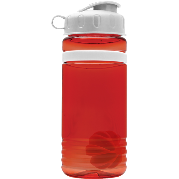 Grip Stripe Shaker Tritan™ Bottle, 20oz. - Flip Top Lid