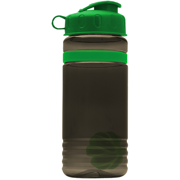 Grip Stripe Shaker Tritan™ Bottle, 20oz. - Flip Top Lid