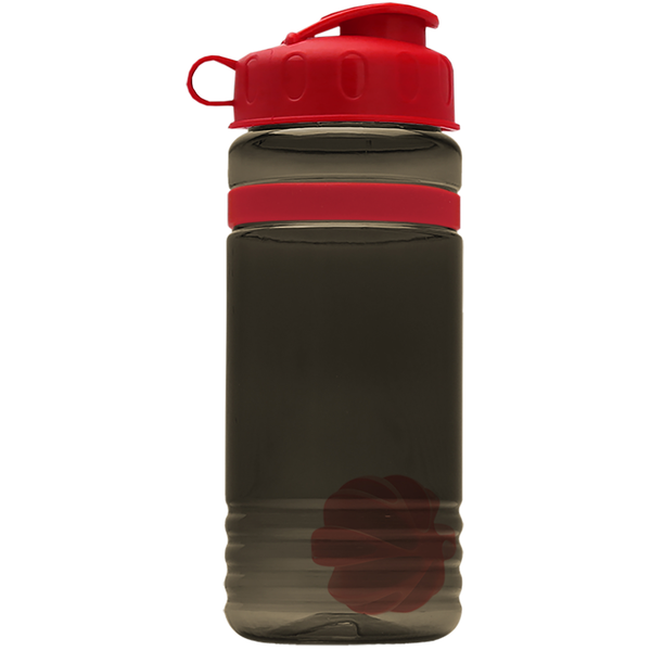 Grip Stripe Shaker Tritan™ Bottle, 20oz. - Flip Top Lid