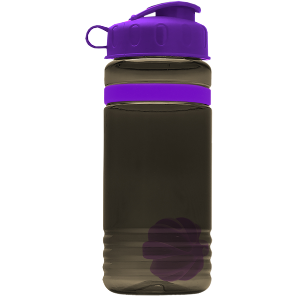 Grip Stripe Shaker Tritan™ Bottle, 20oz. - Flip Top Lid