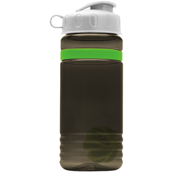 Grip Stripe Shaker Tritan™ Bottle, 20oz. - Flip Top Lid