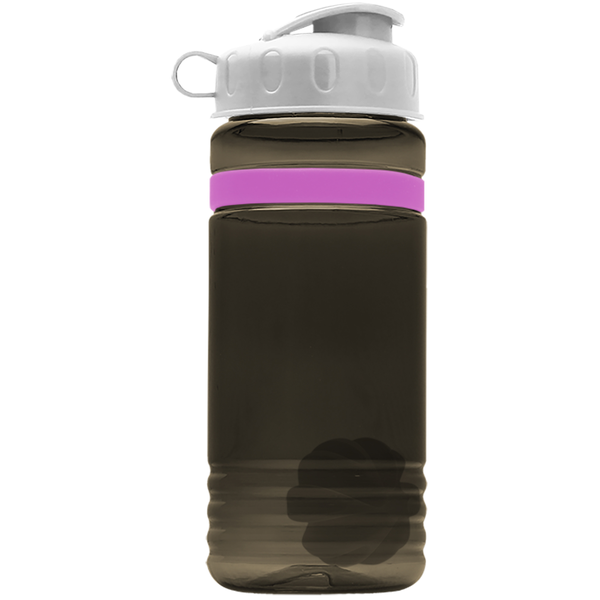 Grip Stripe Shaker Tritan™ Bottle, 20oz. - Flip Top Lid