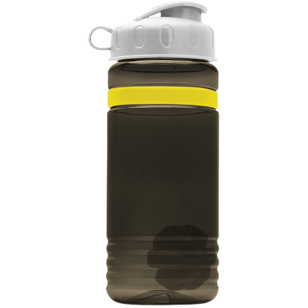 Grip Stripe Shaker Tritan™ Bottle, 20oz. - Flip Top Lid