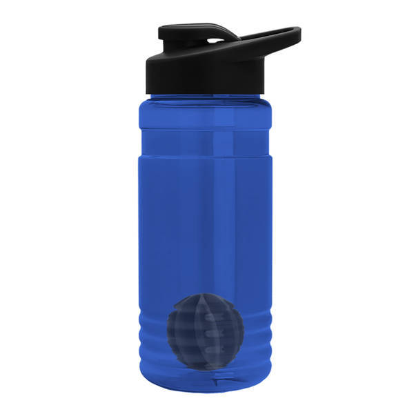 Groove Shaker Tritan™ Transparent Bottle, 20oz. - Drink Thru Lid