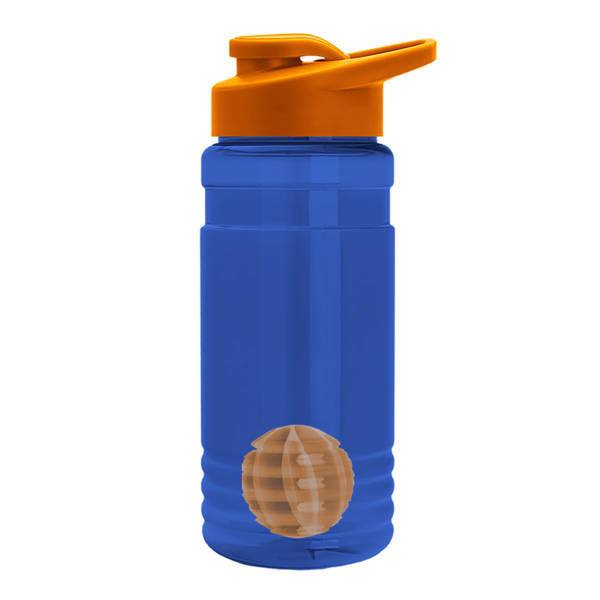 Groove Shaker Tritan™ Transparent Bottle, 20oz. - Drink Thru Lid