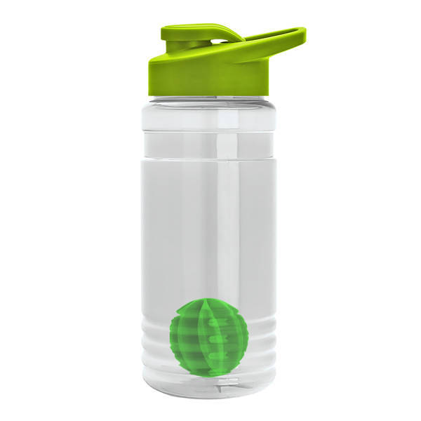 Groove Shaker Tritan™ Transparent Bottle, 20oz. - Drink Thru Lid