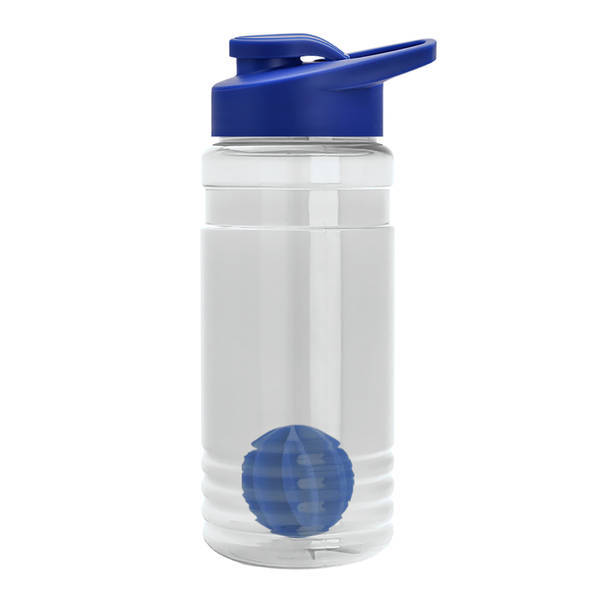 Groove Shaker Tritan™ Transparent Bottle, 20oz. - Drink Thru Lid