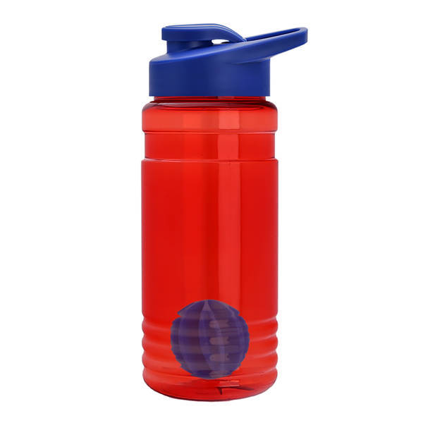 Groove Shaker Tritan™ Transparent Bottle, 20oz. - Drink Thru Lid