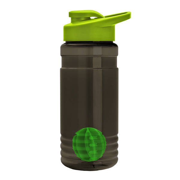 Groove Shaker Tritan™ Transparent Bottle, 20oz. - Drink Thru Lid