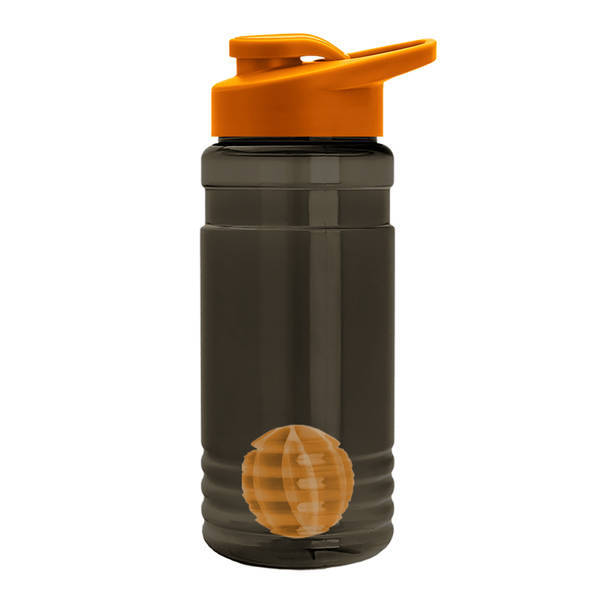 Groove Shaker Tritan™ Transparent Bottle, 20oz. - Drink Thru Lid