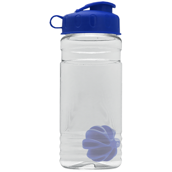 Groove Shaker Tritan™ Transparent Bottle, 20oz. - Flip Top Lid
