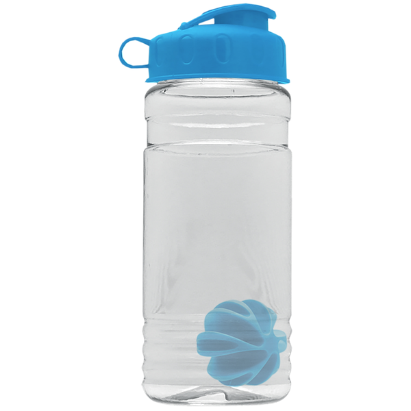 Groove Shaker Tritan™ Transparent Bottle, 20oz. - Flip Top Lid