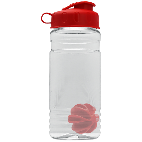 Groove Shaker Tritan™ Transparent Bottle, 20oz. - Flip Top Lid