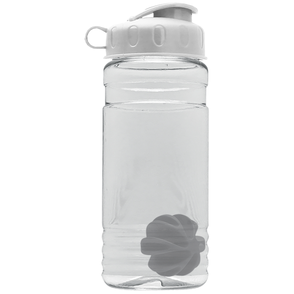 Groove Shaker Tritan™ Transparent Bottle, 20oz. - Flip Top Lid