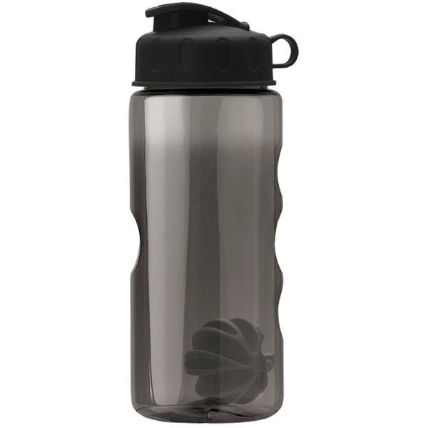 Finger Grip Shaker Tritan™ Transparent Bottle, 22oz. - Flip Top Lid