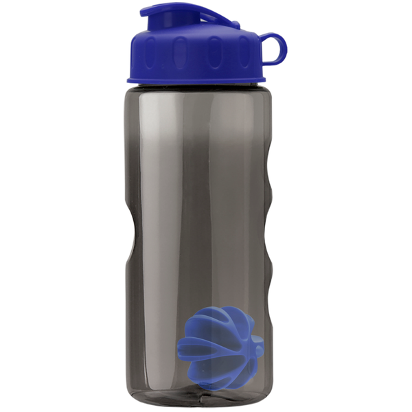 Finger Grip Shaker Tritan™ Transparent Bottle, 22oz. - Flip Top Lid