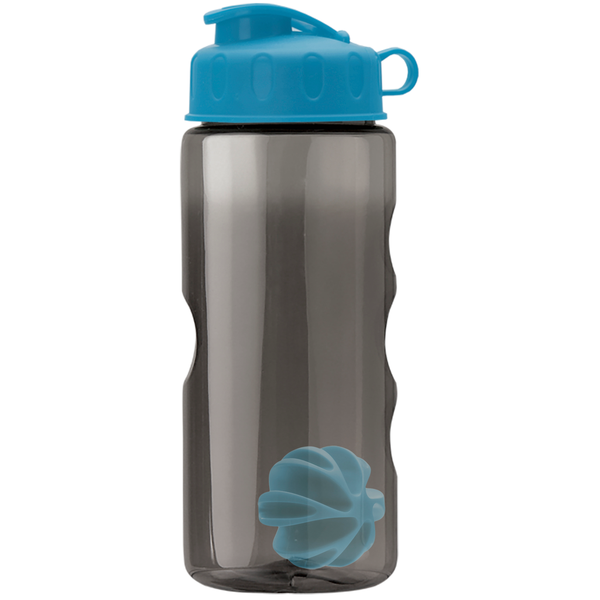 Finger Grip Shaker Tritan™ Transparent Bottle, 22oz. - Flip Top Lid