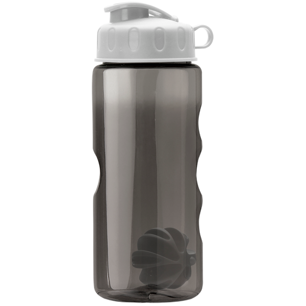 Finger Grip Shaker Tritan™ Transparent Bottle, 22oz. - Flip Top Lid