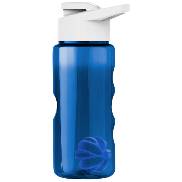 Finger Grip Shaker Tritan™ Transparent Bottle, 22oz. - Drink Thru Lid