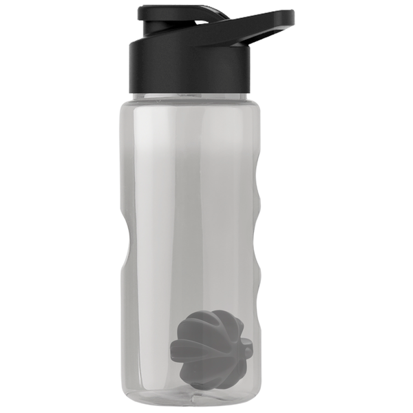 Finger Grip Shaker Tritan™ Transparent Bottle, 22oz. - Drink Thru Lid