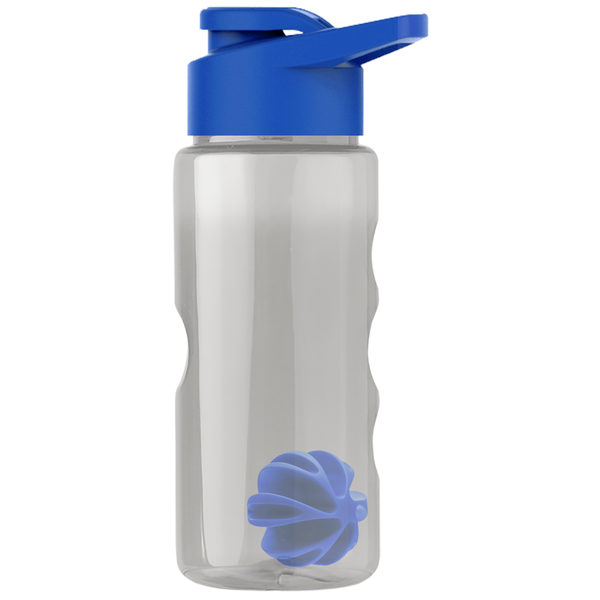 Finger Grip Shaker Tritan™ Transparent Bottle, 22oz. - Drink Thru Lid
