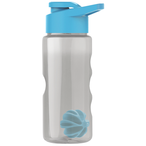 Finger Grip Shaker Tritan™ Transparent Bottle, 22oz. - Drink Thru Lid