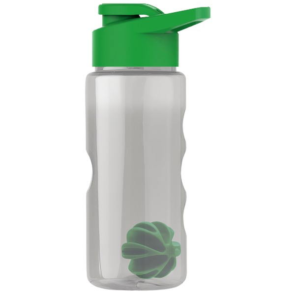 Finger Grip Shaker Tritan™ Transparent Bottle, 22oz. - Drink Thru Lid