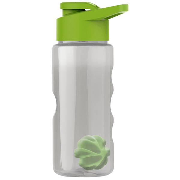 Finger Grip Shaker Tritan™ Transparent Bottle, 22oz. - Drink Thru Lid