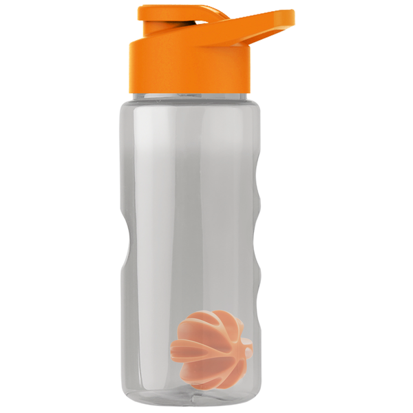 Finger Grip Shaker Tritan™ Transparent Bottle, 22oz. - Drink Thru Lid
