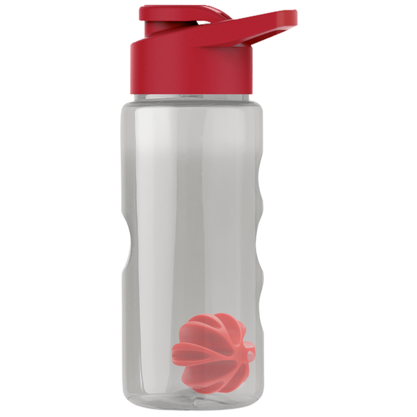 Finger Grip Shaker Tritan™ Transparent Bottle, 22oz. - Drink Thru Lid