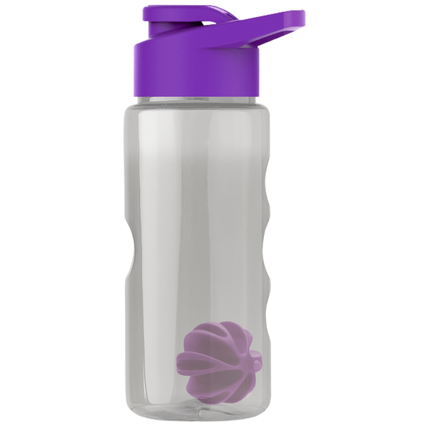 Finger Grip Shaker Tritan™ Transparent Bottle, 22oz. - Drink Thru Lid