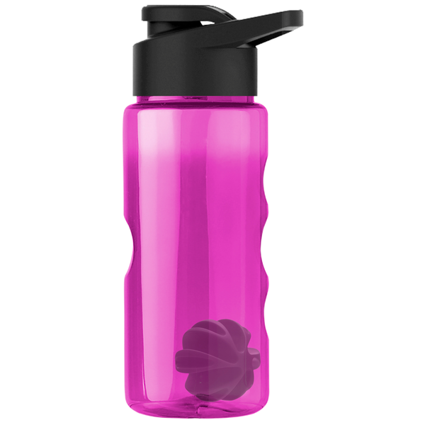 Finger Grip Shaker Tritan™ Transparent Bottle, 22oz. - Drink Thru Lid