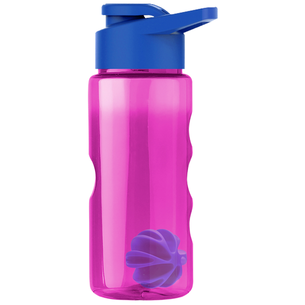 Finger Grip Shaker Tritan™ Transparent Bottle, 22oz. - Drink Thru Lid