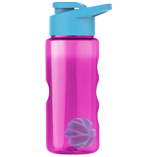 Finger Grip Shaker Tritan™ Transparent Bottle, 22oz. - Drink Thru Lid