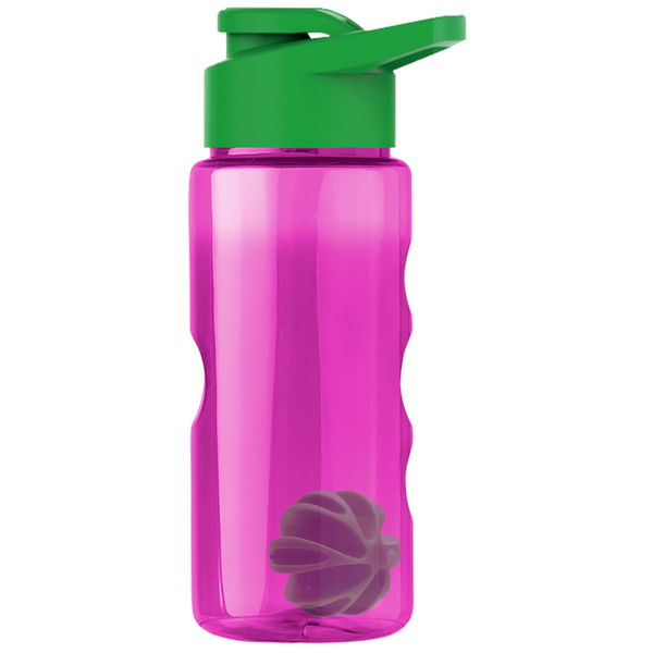 Finger Grip Shaker Tritan™ Transparent Bottle, 22oz. - Drink Thru Lid