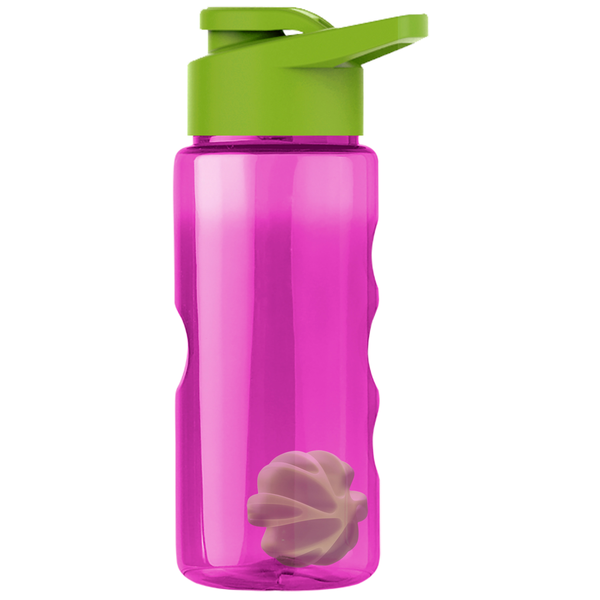 Finger Grip Shaker Tritan™ Transparent Bottle, 22oz. - Drink Thru Lid