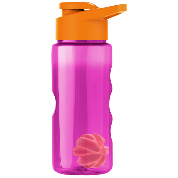 Finger Grip Shaker Tritan™ Transparent Bottle, 22oz. - Drink Thru Lid