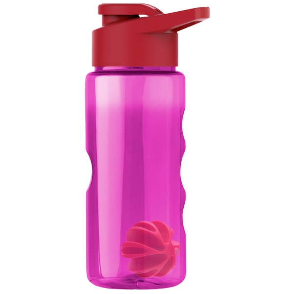 Finger Grip Shaker Tritan™ Transparent Bottle, 22oz. - Drink Thru Lid